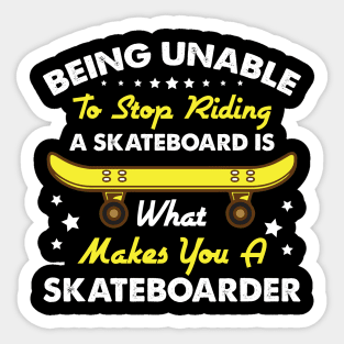 Skateboard Love Sticker